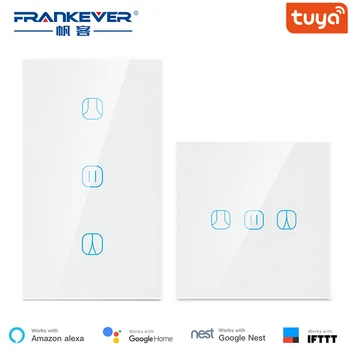 

FrankEver Smart Home EU US Smart Curtain Switch Voice Remote Curtain Work with Alexa Google Home