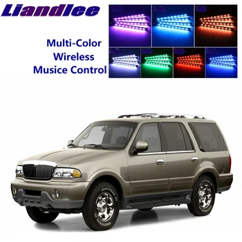 

LiandLee Car Glow Interior Floor Decorative Seats Accent Ambient Neon light For Lincoln Navigator MK1 1997~2002