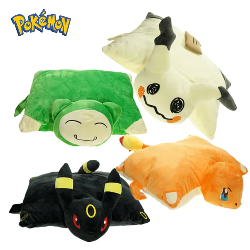 Ребенок Пикачу Charmander Mimikyu Snorlax Покемон плюшевые куклы игрушки подушки для дома