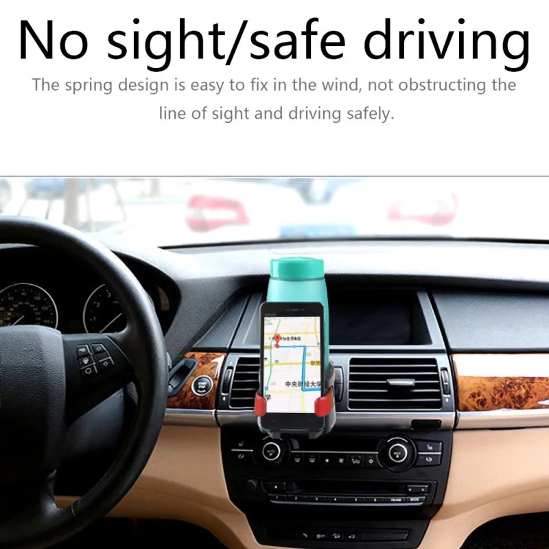 

2 in 1 Car Air Vent Outlet Bottle Holder Adjustable Beverage Cup Drink Bottle Holder Stand Mount Mobile Phone Bracket