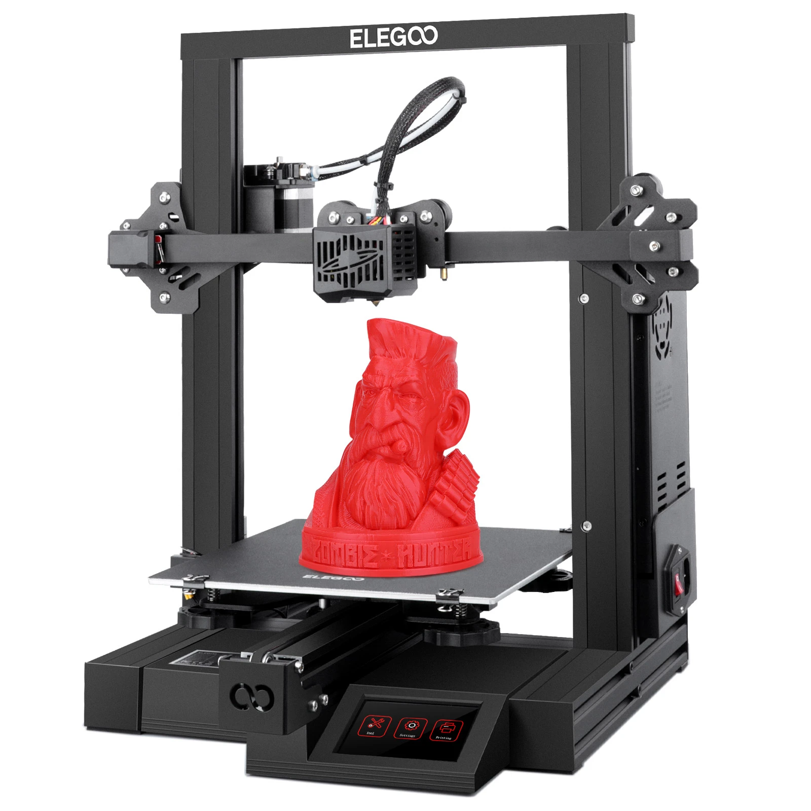 ELEGOO 3D Printer Neptune 2 FDM 3D Printer with Silent Motherboard Safety Power Supply,Resume Printing and Removable Build Plate Impresora 3D with 220x220x250mm Printing Size