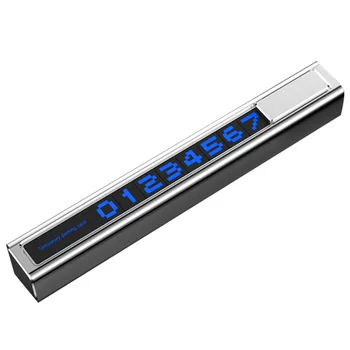 

New Metal Stop Sign Vehicle Concealable Number Plate L3 Stop Sign To Prevent Locked Car Ticket And Car Body From Being Scratched