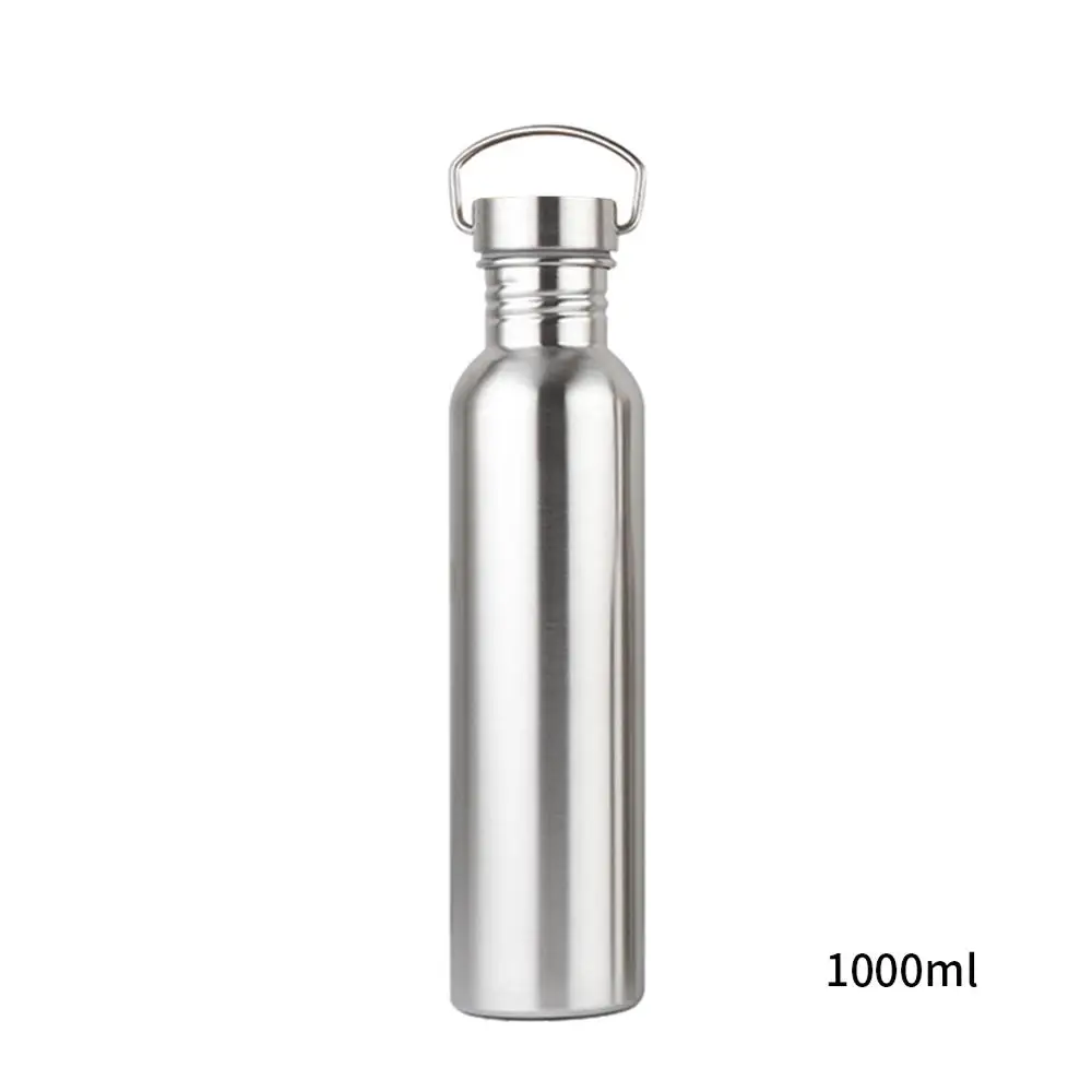1000ml 350/550/750/1000 мл Нержавеющая сталь бутылка для воды большой Ёмкость герметичная бутылка для воды с крышкой для кемпинга на открытом воздухе велосипедного спорта - Цвет: 1000ml