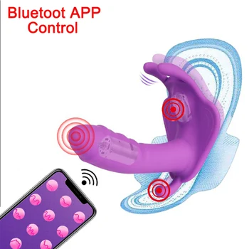 Wear Dildo Butterfly Vibrator Sex Toys For Couple Orgasm Masturbator Wireless Remote Control Dildo Vibrators For Women Panties 2