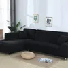 1pc Elastic Sofa Covers for Living Room Solid Color Spandex Sectional Corner Slipcovers Couch Cover L Shape Need Buy 2PCS Cover ► Photo 1/6