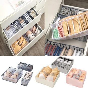 

Underwear Bra Socks Panty Storage Boxes Cabinet Organizers Wardrobe Closet Home Organization Drawer Divider Clothes Storage Box