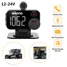 Bluetooth Car Kit FM transmitter Car MP3 Player TF Card Lossless Music Car Charger Fast Charge Noise Reduction Call