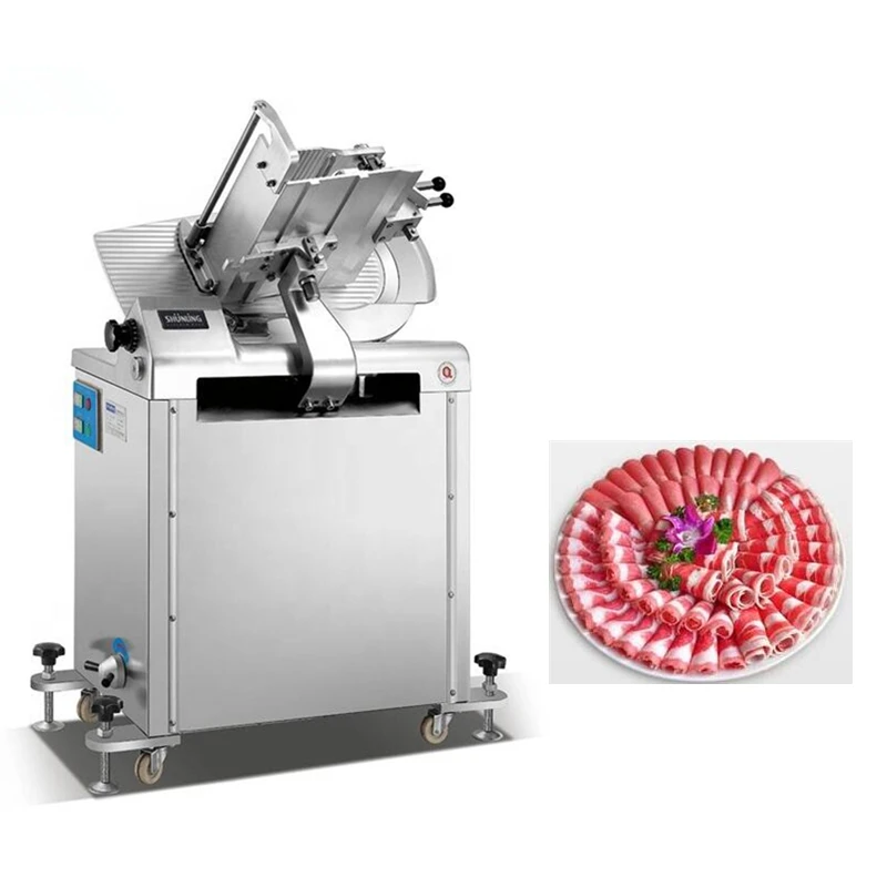 

Pork planer skiver cutter beef skiving machine 14 inch automatic meat slicer machine slicing machine frozen meat cutting machine