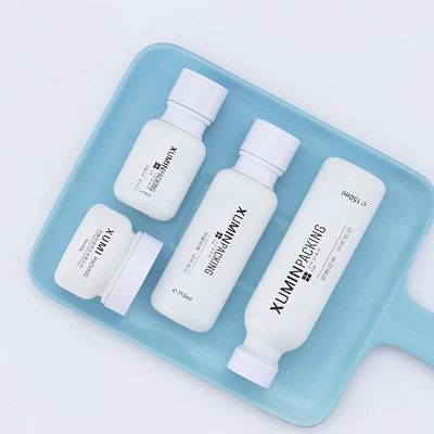 Refillable 50g Empty Frosted White Matte Glass Facial Bottles Makeup Jar Pot Travel Face Cream Lotion Vials Cosmetic Containers