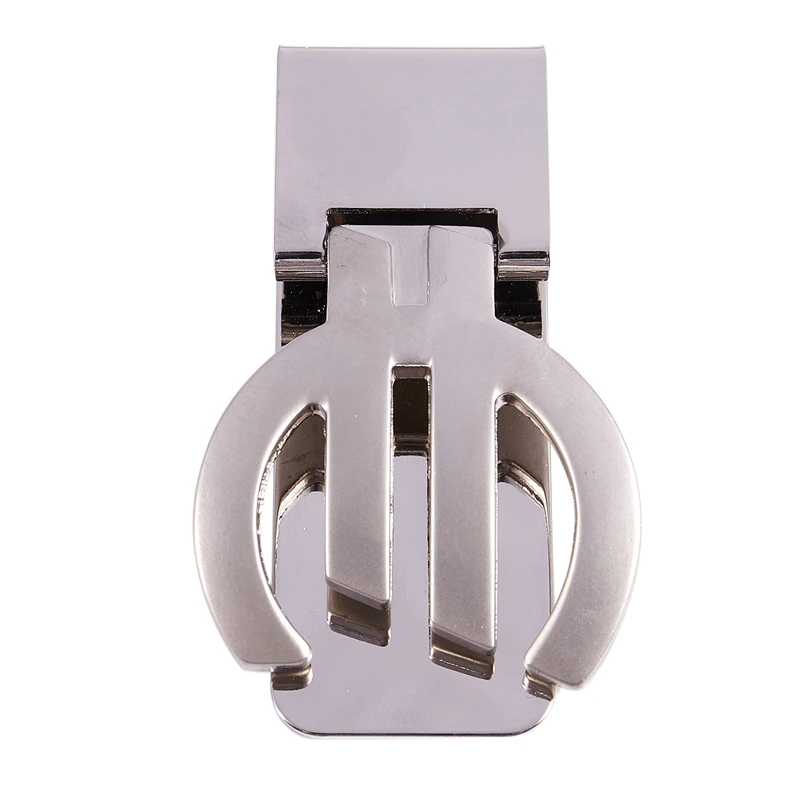 Polished metal folding money cash clip silver money clip money clip