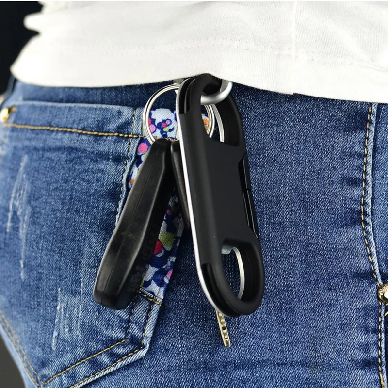 3 in 1 Beer Bottle Opener Keychain USB Data Cable Charging Cable Portable Multifunction Data Cable for IOSAndorid Phones (10)