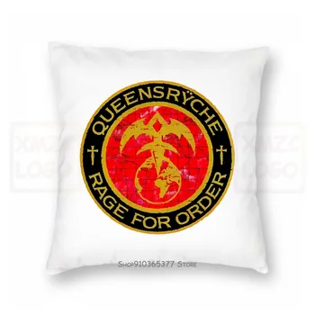 

Queensryche Logo Rage For Order Mens Black Pillow case Size S 4Xl Women Men