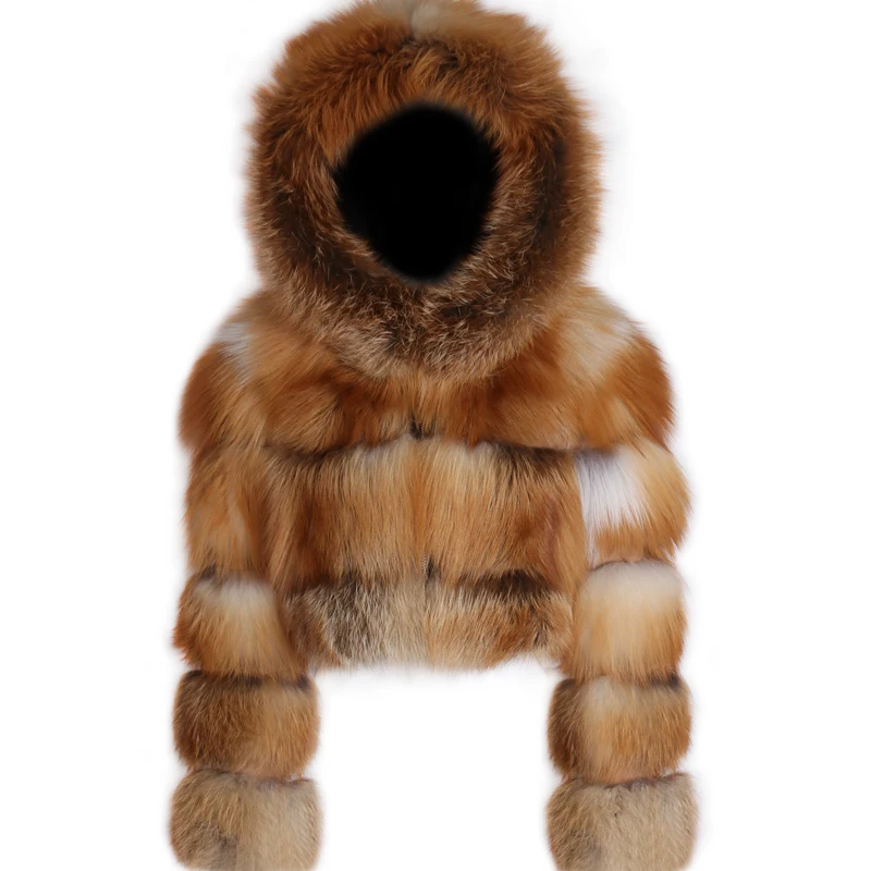 fur natural jacket ladies real fox women genuine | Женская одежда