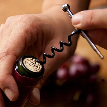 

Wine Opener Creative Multifunction Keyring Mini Outdoor Stainless Steel Corkscrew Ring Keychain Portable Beer Bottle Cap Opener