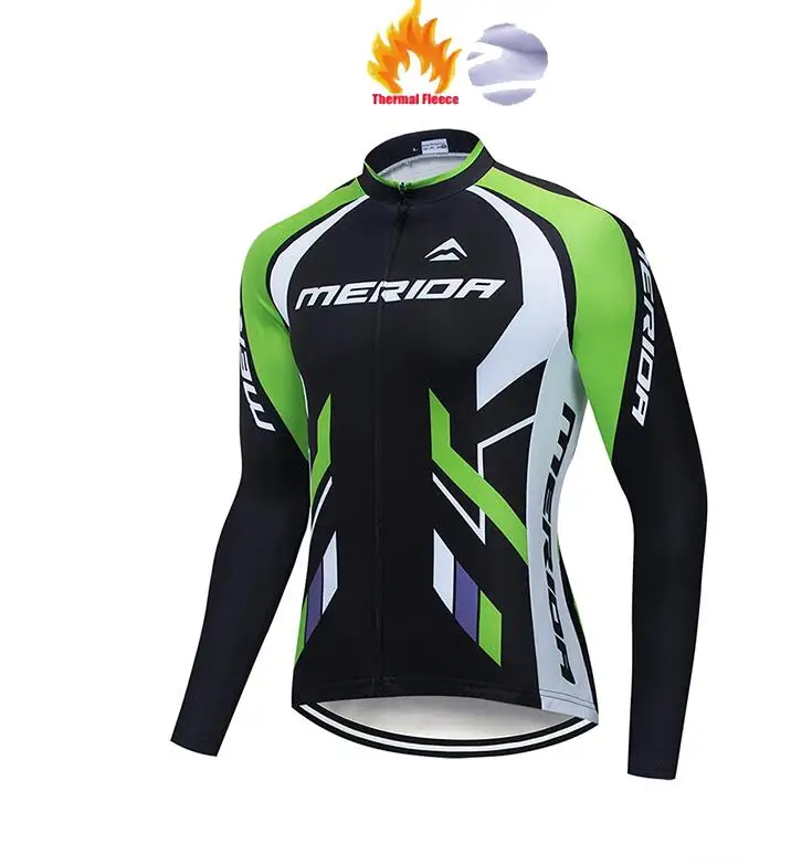 fleece jersey 1 Штаны для велоспорта с гелевой подкладкой, зимние теплые длинные штаны для велоспорта, флисовые штаны для горного велосипеда, велосипедные гоночные шорты с нагрудником, tenue cycliste homme - Цвет: fleece jersey 1