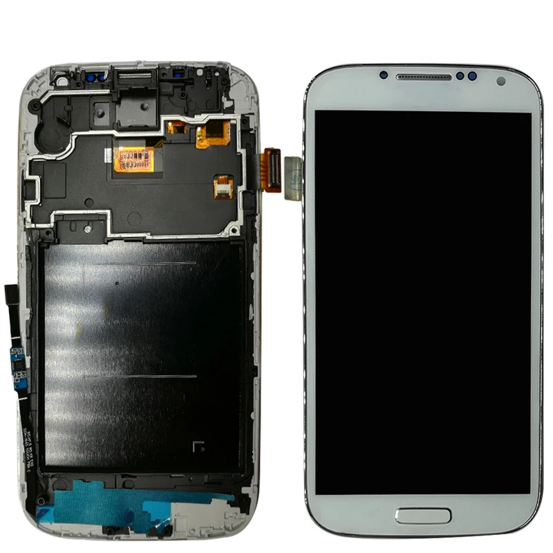 

SZMUGUA 5.0'' Adjust Brightness For Samsung Galaxy S4 i545 LCD Display Touch Screen Digitizer with Frame Housing