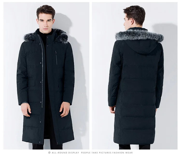 Высококачественный толстый манто с капюшоном Hiver Homme