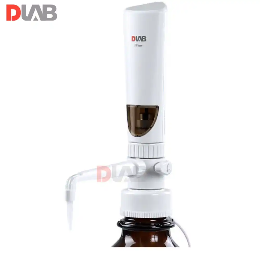 Digital Bottle Top Dispenser DLab dFlow Without Brown Reagent Bottle