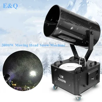 Price 3000W Large Shaking Head Snow Machine LED Stage Snow Machine Performance Christmas Party High-power Automatic Snow Blower