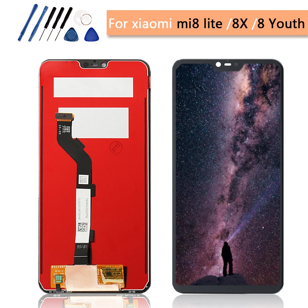 

For Xiaomi Mi 8 Lite 8X Mi8X LCD Display Touch Screen 6.26" Digitizer Assembly Replacement For Xiaomi Mi 8 Youth 8 Lite 4GB 64GB