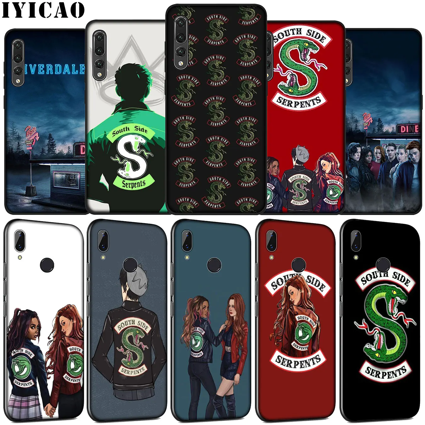 Мягкий силиконовый чехол IYICAO Riverdale South Side для Huawei P30 P20 Pro P10 P9 Lite Mini 2017 2016 черный P Smart
