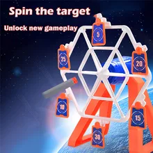 Новая мода электрическая вращающаяся мишень игра пена Дротика бластер стрельба мяч малыш рождественские подарки для детей игрушки#40D27