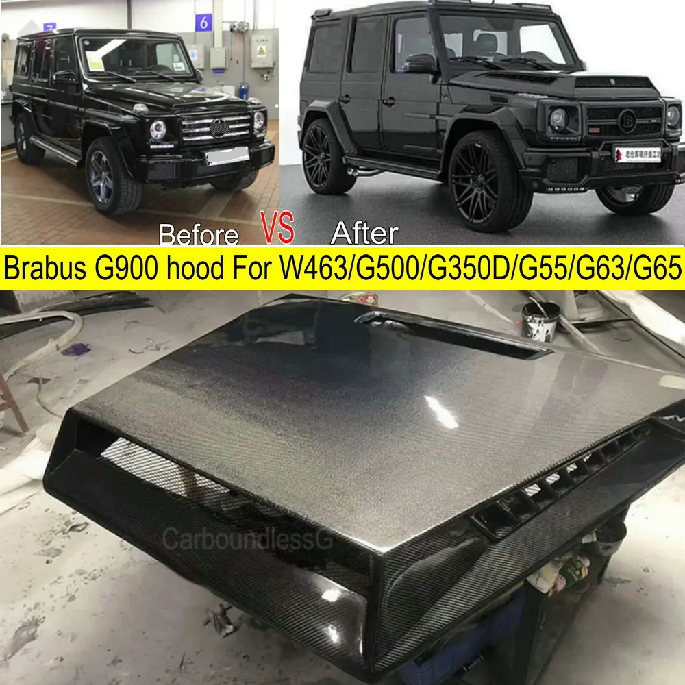 B rabus G900 капот из углеродного волокна автомобильный передний бампер крышка