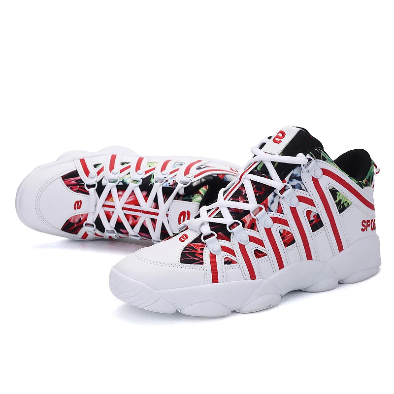 Mr. nut/Профессиональная обувь для волейбола, высокое качество, Нескользящие кроссовки для тренировок, дышащая, сетчатая обувь, размер 36-45 - Цвет: A11  white red