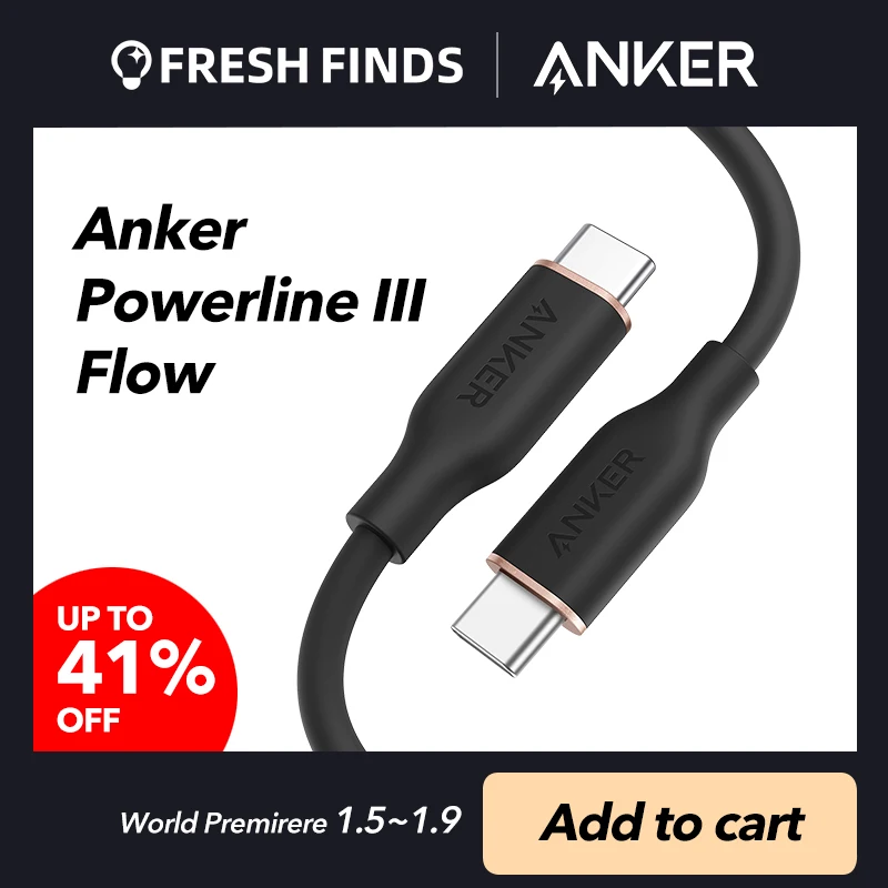 Кабель зарядный Anker Powerline III USB C-USB C 100 Вт для MacBook Pro 2 0 Galaxy | Мобильные телефоны и