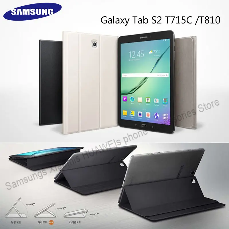 

Official 1:1 copy Samsung Galaxy Tab S2 8.0in T715 Tab S2 9.7in T810 Book CASE Tablet Stand Magnetic Flip Cover Auto Sleep Wake