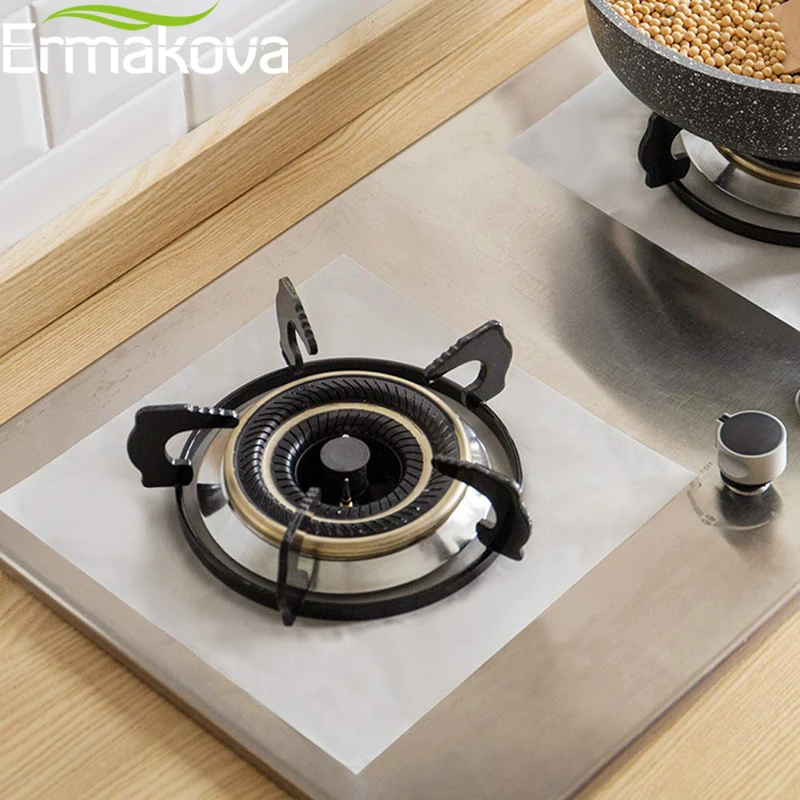 ERMAKOVA 2/4 шт крышка горелки печи антипригарная многоразовая газовая плита конфорка