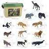 Kids Animal Jungle Zoo Models Play Mat Panda Lion Tiger Giraffe Collection Cloth Map Figure Set Simulation Toy For Children Gift 6