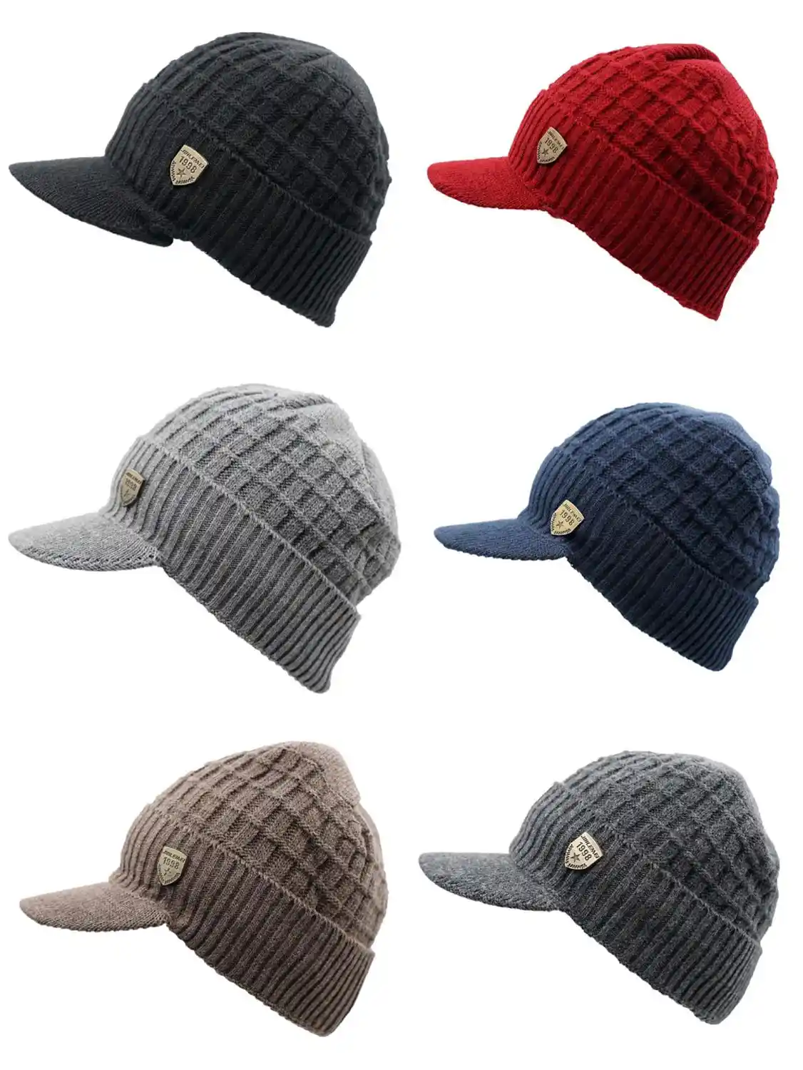 skull cap with visor