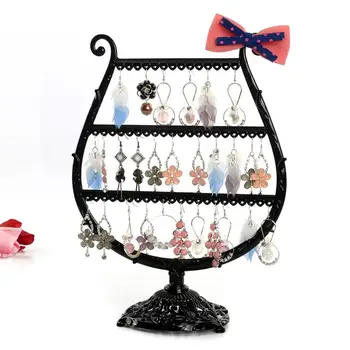 

jewelry display Fashion Wine Glass Jewelry Stand Earrings Necklaces Organizer Display Holder jewelry organizer/jewellery box HOT