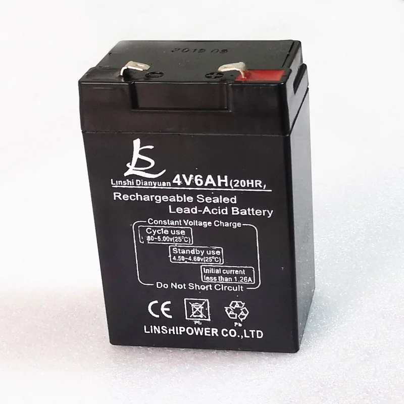 США 4V 6.0Ah аккумуляторная свинцово-кислотная батарея 6000mAh для Светодиодный светильник и электронные весы Баланс обслуживание бесплатно
