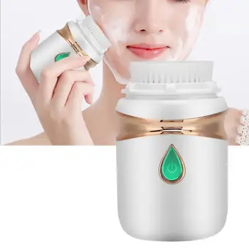 

Ultrasonic Electric Facial Cleaning Brush Waterproof Deep Pore Cleaning Massager Makeup Removal