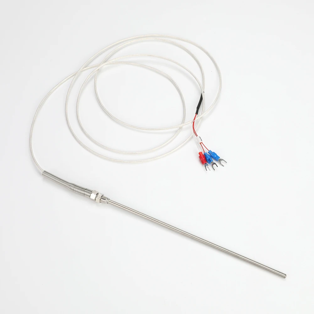 

-200-421℃ pt100 thermal resistance high precision anti-high temperature PT100 temperature sensor M8 thread wire 1M 2M 3M 5M