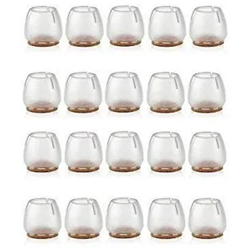 

32 Pack Chair Leg Caps Silicone Feet Table Covers Protectors for Hardwood Floors 25-28mm