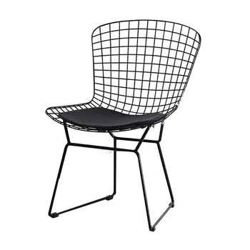 

Iron wire chair Nordic pastoral style creative simple casual cafe bar mesh iron metal dining