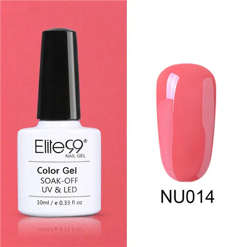 Elite99 Радужный гель для ногтей с блёстками лак Soak Off UV светодиодный голограмма лак для ногтей 10 мл голографический эффект лак для ногтей - Цвет: NU014