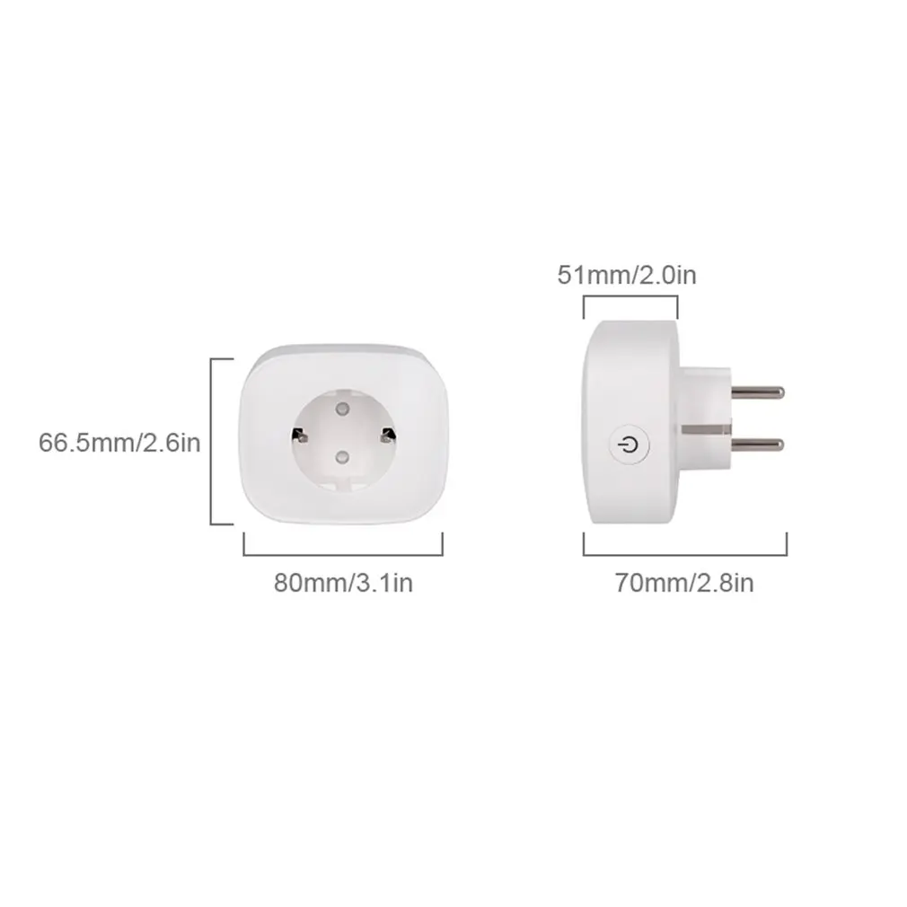 10A Wifi Smart Plug EU Plug умный пульт дистанционного управления Переключатель синхронизации работает для Amazon Alexa/Google Assistant