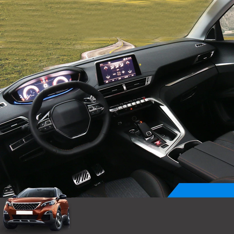 Lsrtw17 For Peugeot 3008 5008 Car Dashboard Vent Door Sound Frame Trims 18 19 Interior Accessories Car Stickers Aliexpress