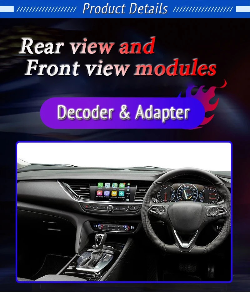 For Holden Commodore ZB 2018~2020 Rear View Camera Adapter Reversing Parking Original Car Screen Upgrading Camera Module Decoder D