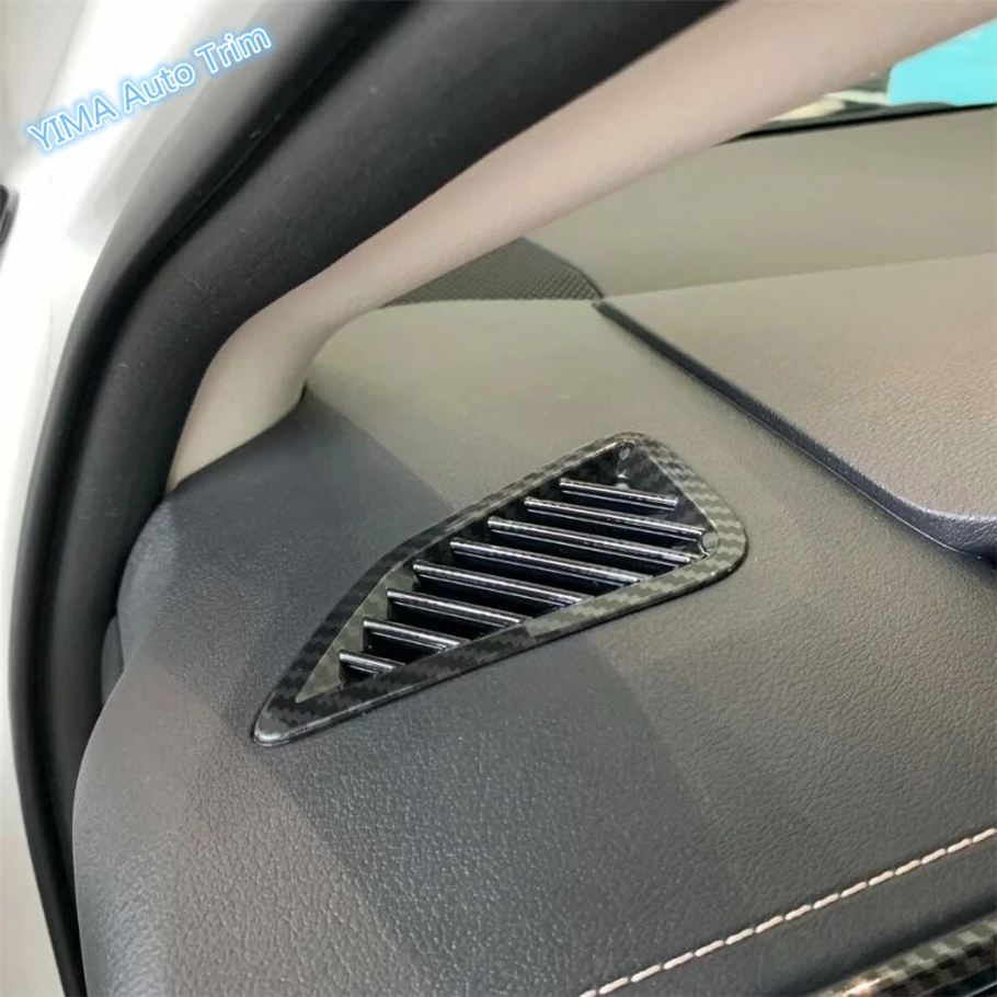 Lapetus Авто Стайлинг внутри Кондиционер выходное отверстие крышка отделка Подходит для Toyota Corolla /матовый из углеродного волокна ABS