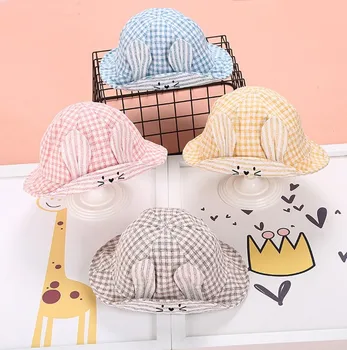 

Lovely Cartoon Ear Baby Infant Hats Caps Newborn Boys Girls Sun Beach Cap Baby Summer Outdoor Bucket Hat