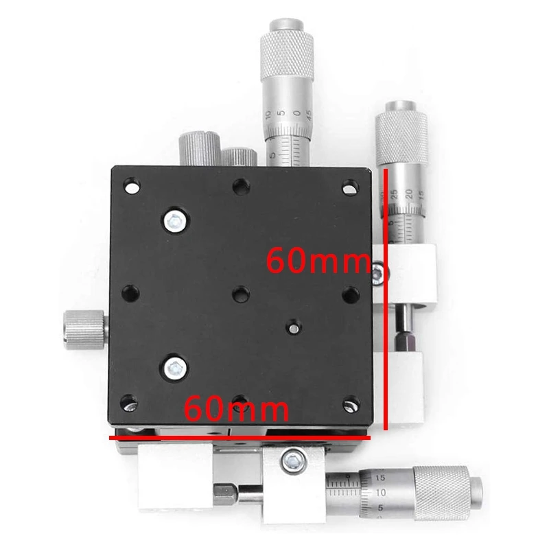 

XYZ 3 Axis LD60-LM Linear Stage Trimming Platform Bearing Tuning Sliding Table 60X60mm