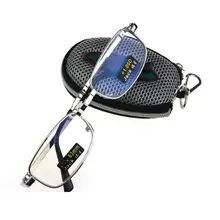 Очки для чтения из сплава с защитой от синего излучения для мужчин и женщин, складные очки для дальнозоркости, очки при дальнозоркости+ 100 до+ 400 L3