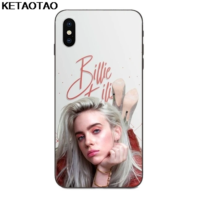 Прозрачный Чехол KETAOTAO Hot Singer Billie Eilish для samsung galaxy S4 S5 S6 S7 S8 S9 S10 edge Note из мягкого ТПУ резины и силикона - Цвет: Прозрачный