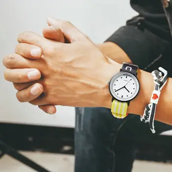 

Top Brand Watches Relojes Mujer Luxury Men Women Unisex Geneva Platimum Nylon Wrist Watch Quartz Watch Men Hours Clock Relogio