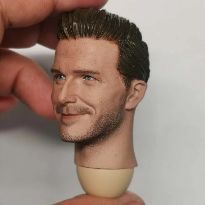 Unpainted 1:6 Smile David Beckham Smile Head Sculpt For 12" Male HT Figure Body 